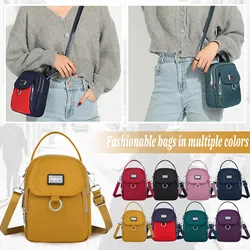 Waterproof Shoulder Bag For Women Casual All-Match Popularate Crossbody Bags Simple Lightweight Oxford Multy Pockets Bags