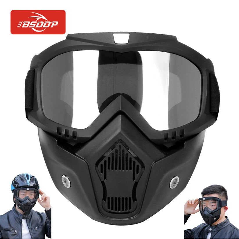 

Motorcycle Goggles Mask Skulls Goggles Motocross Glasses Outdoor Riding Half Helmet Moto Decorative Glasses Sandproof Equipment