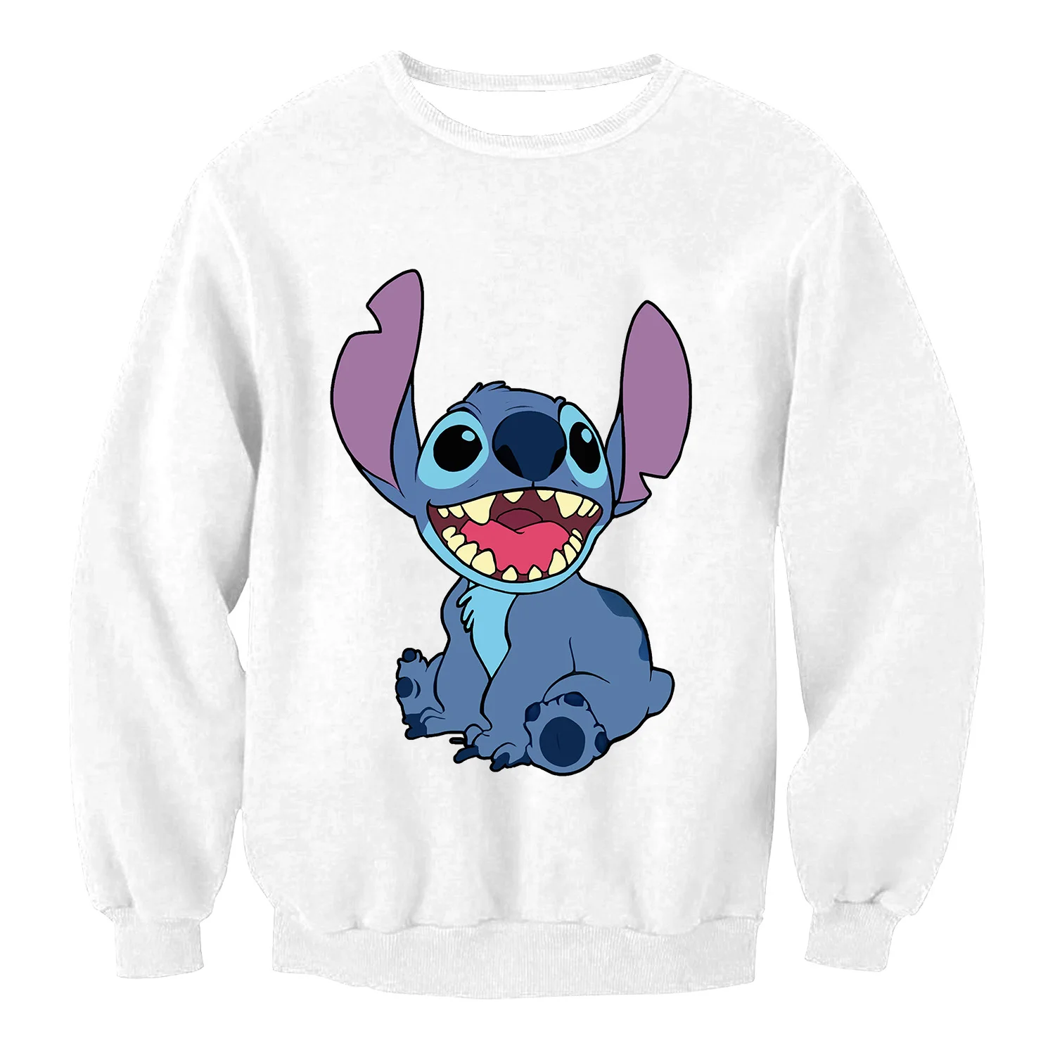 

Men Sleep Pullovers Disney Sweatshirts White Hoodies Clothes Long Sleeves Women Clothing Ladies Top Stitch Clothing Underwear