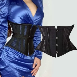 Sexy Gothic Corset Short Torso Waist Trainer Body Shapewear Women Slimming Waist Belt White Black Corset Bustier Underbust Fajas