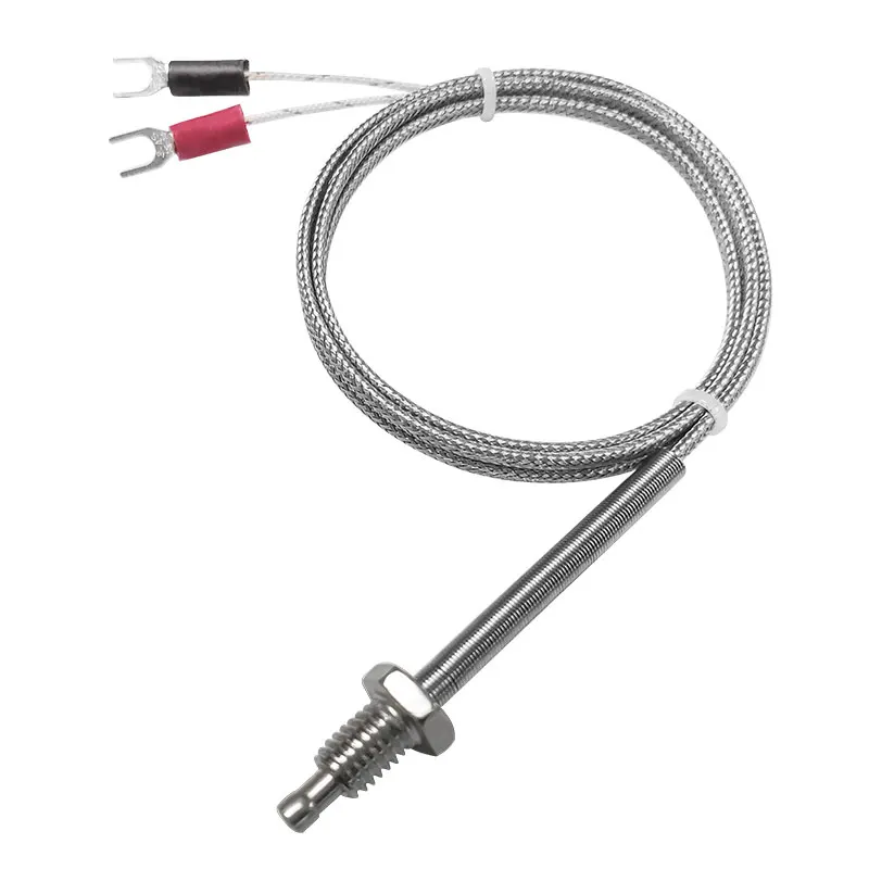 High Temperature Stainless Steel PT100 K Type Thermocouple Sensor Industrial Long Life