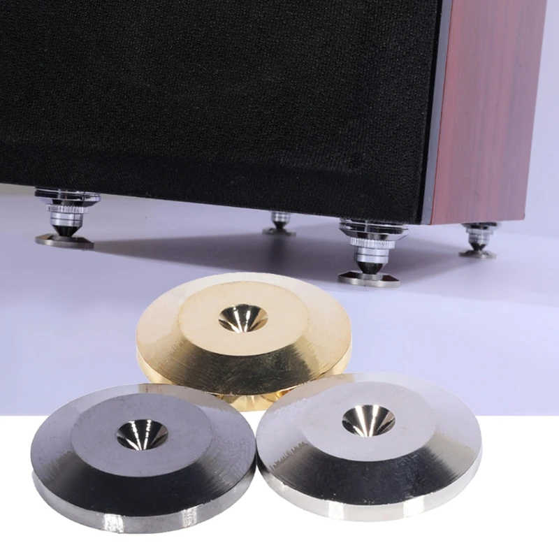 8 ชิ้น ขาตั้งหัวเข็มขัดอลูมิเนียม 25x5 มม. สำหรับลำโพง ป้องกันการสั่นสะเทือน คุณภาพสูง ใช้งานได้จริงในบ้านและห้องสมุด