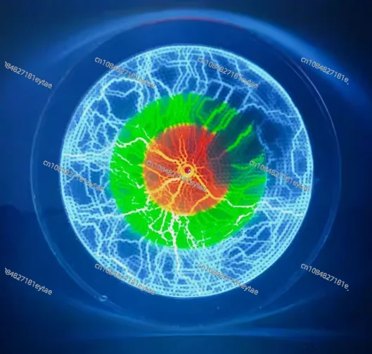 

Flash Disk 6-inch Blue Tricolor Lightning Disk Red Green Pink Magic Disk Touch Current Lamp Plasma Plate