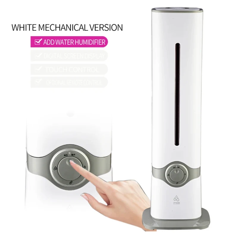 Atacado lcd digital silencioso inundação umidificador de ar ultrassônico para casa hotel lobby umidificador