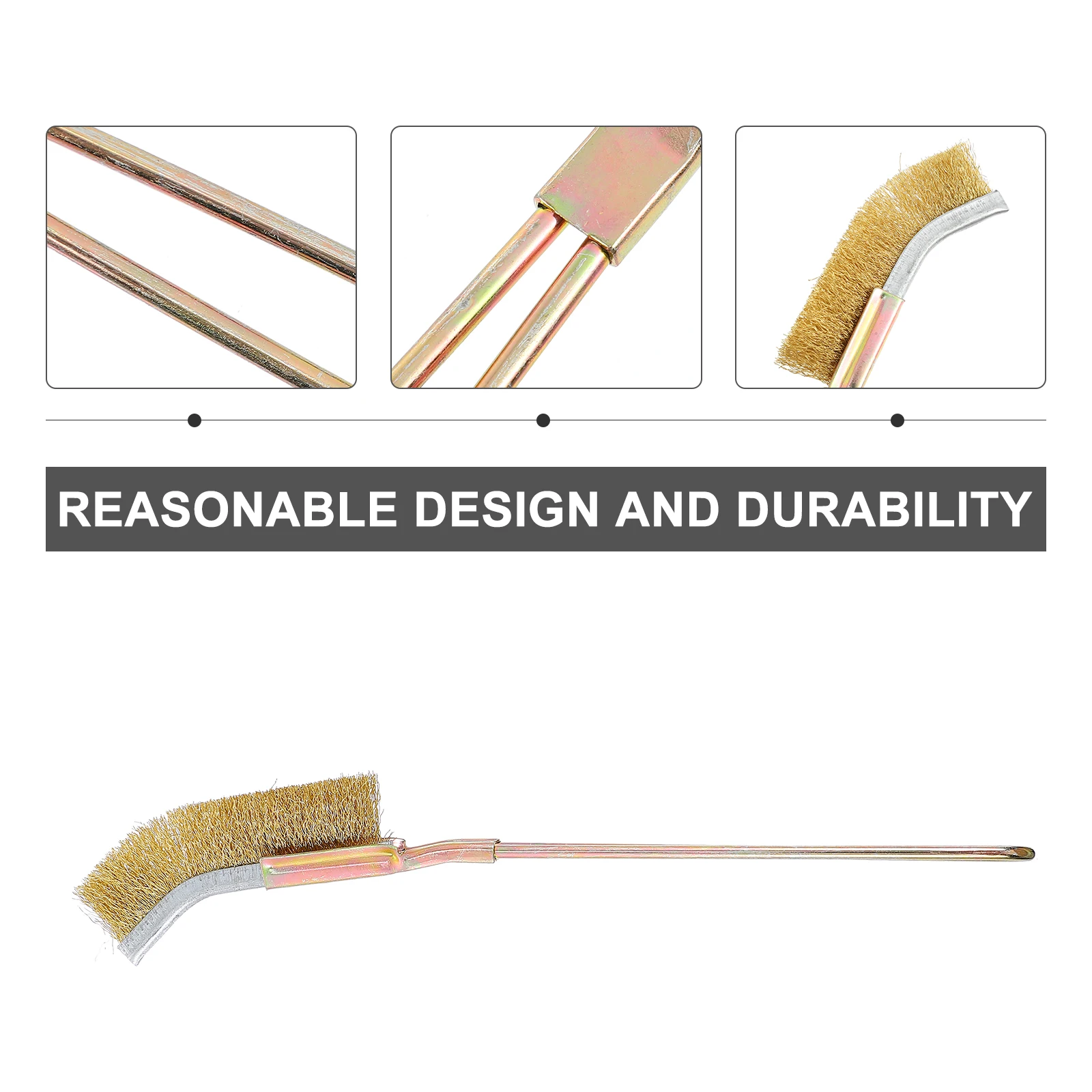 

5pcs Copper Elbow Brush H for Cleaning Paint Manual Brush Rust Stains Mini Manual Industrial Tool Home Daily Use