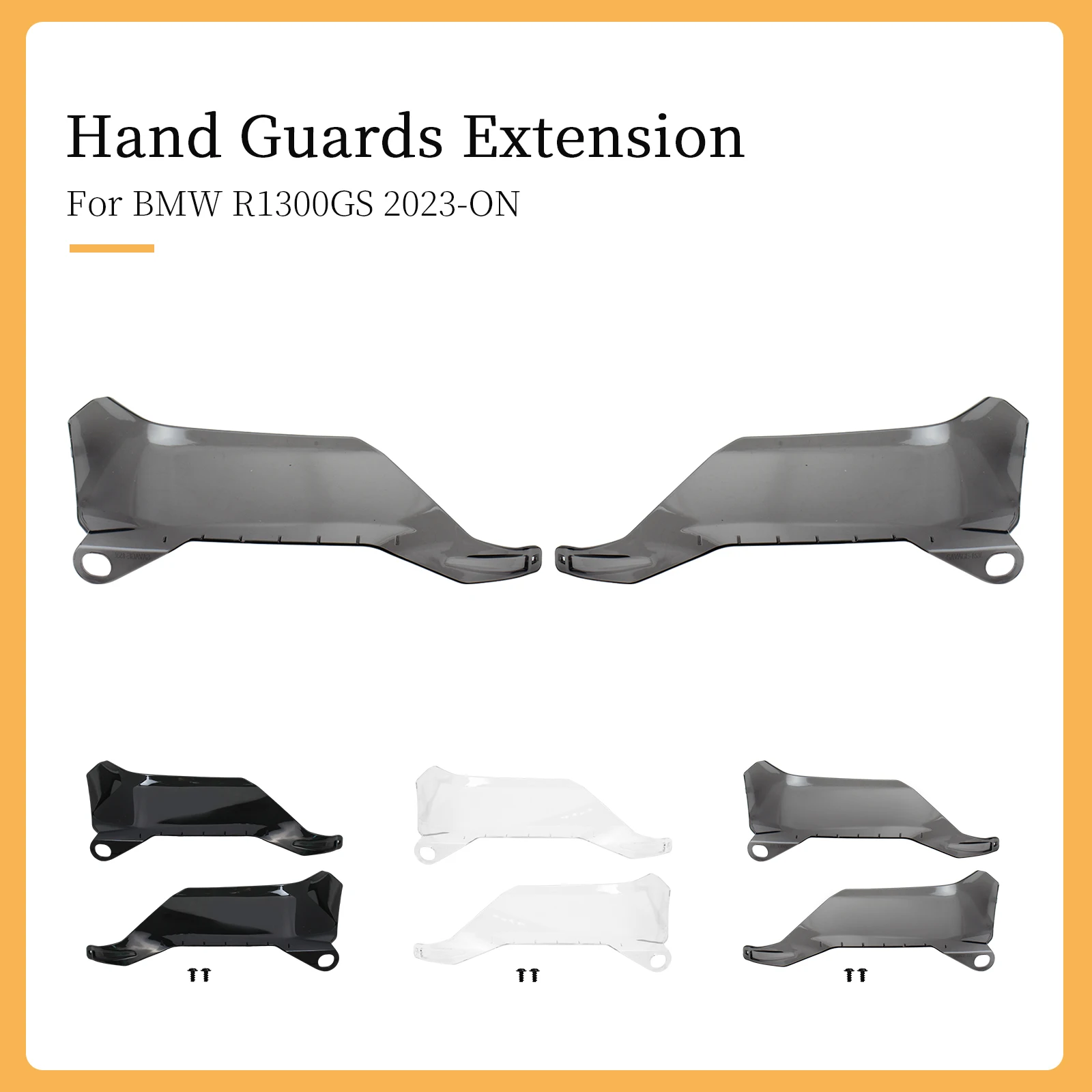 

Hand Guard Extensions For BMW R1300GS 2023-ON Handguards Panels Wind Protections