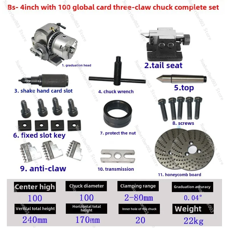 

Universal Indexing Head Milling Machine Indexing Head BS Simple Indexing Head 4~ 8 Inch Milling Machine