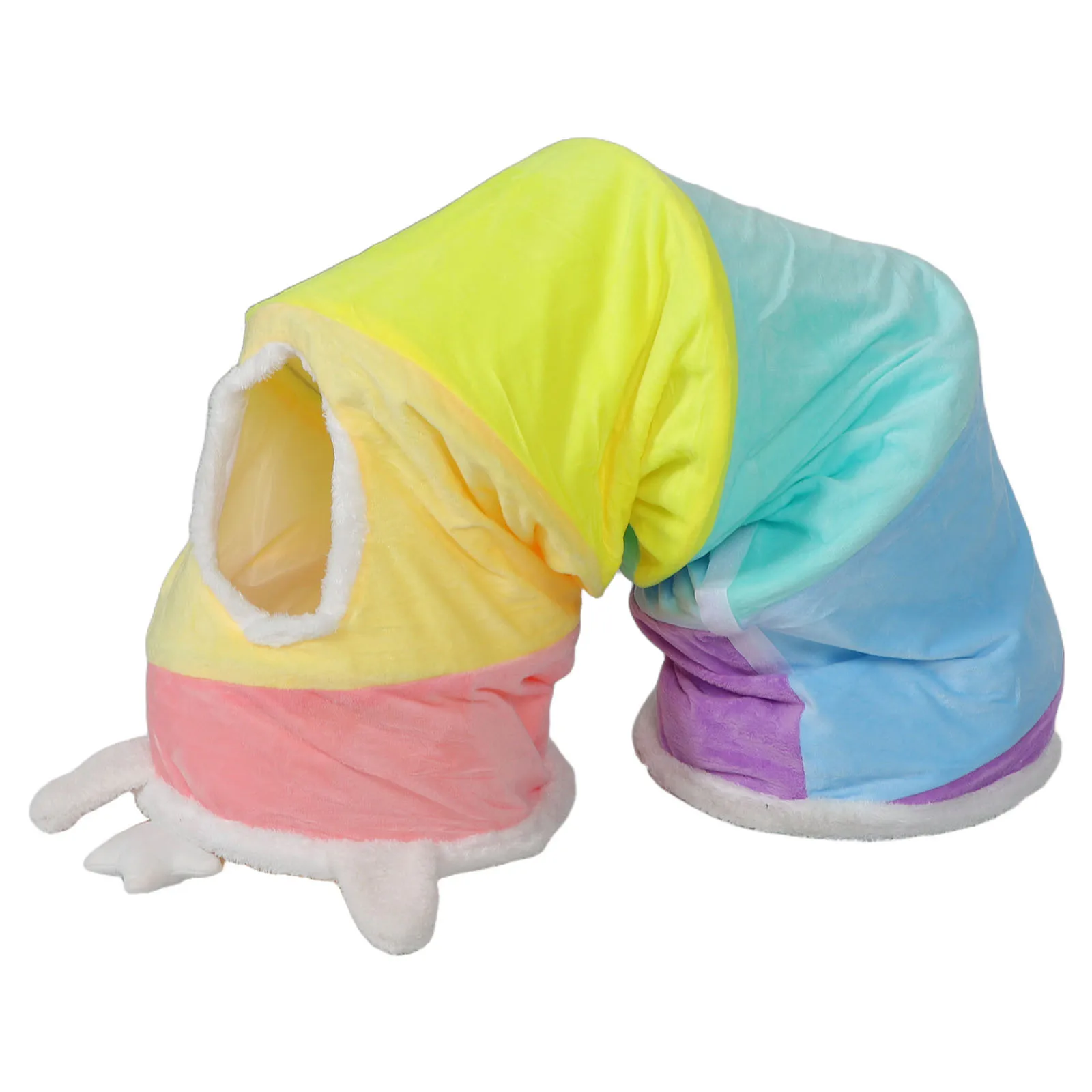 

Foldable Cat Tunnel 120cm Crinkle Interactive Play Tube for Indoor Cat Exercise and Entertainment Pet Tunnel for Small Animals