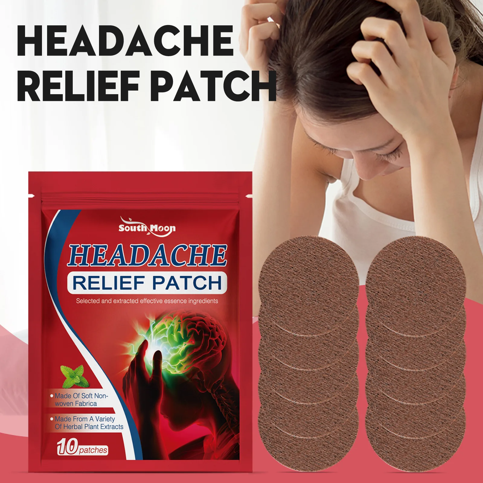 

Headache Relief Patch Healthy Stickers Traditional Chinese Medicine Health Care