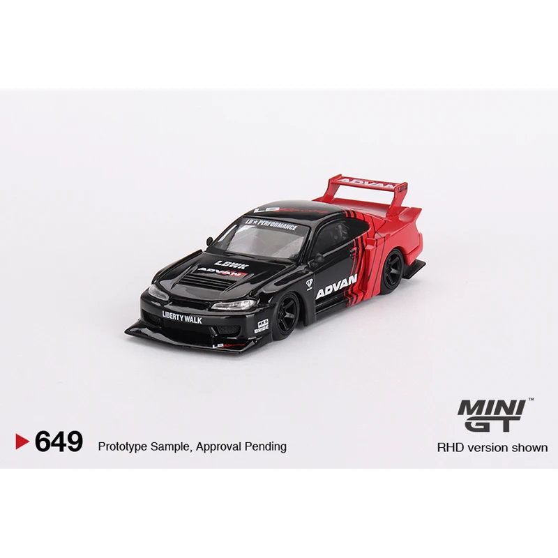 MINIGT 1:64 LB-Super Silhouette S15 ADVAN RHD MGT alloy car model 649