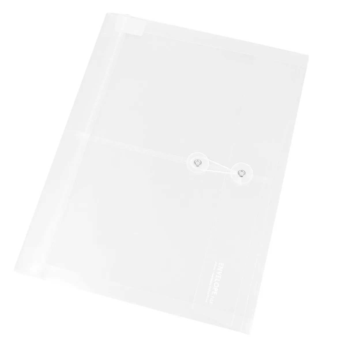 

10Pcs Waterproof Plastic Envelopes Clear Document Organizer String Closure Transparent File Folder A4 Size Home Office School