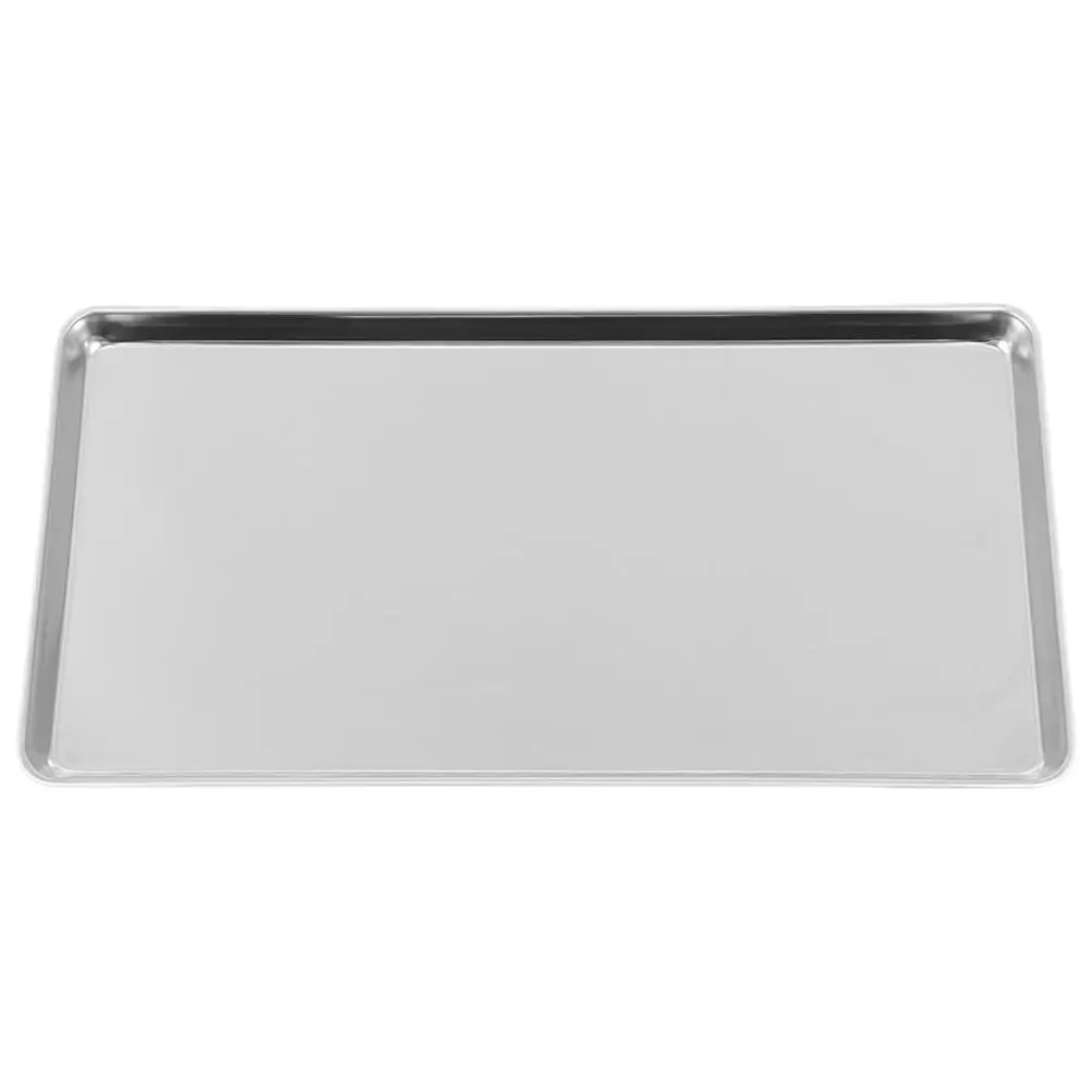 

Stainless Steel 22.8X14.8X1.2CM Rectangular Steamer Tray Oven Baking BBQ Grilled Fish Multi Use Restaurant