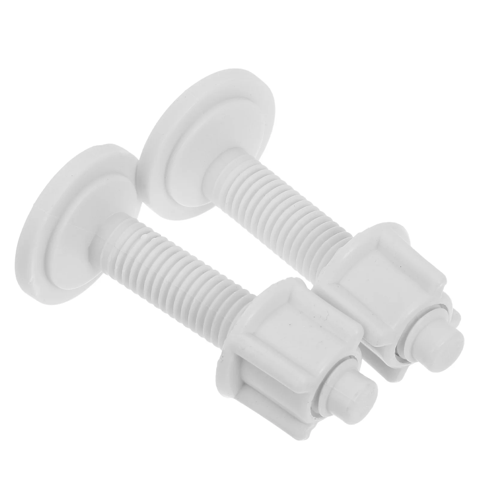 

2Pcs Toilet Expansion Bolts Plastic Screws and Nuts Kit for Toilet Seat Replacement Seat Hinges Lid Repair Hardware Secure Fix