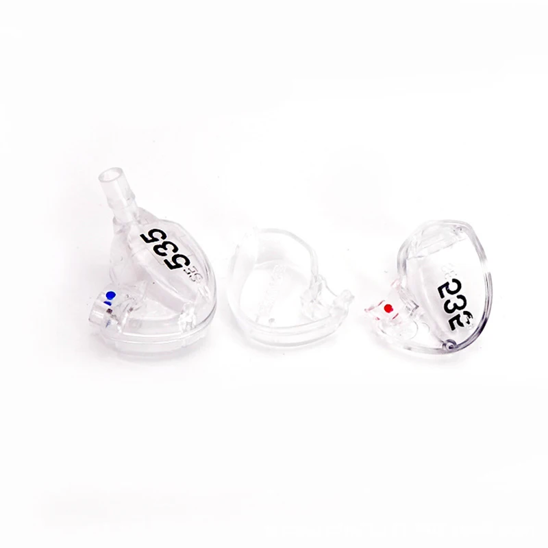 Transparent Earphones Shell Case for Shure SE535 Earphones Shell Replacement BA Drivers Shell Housing