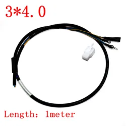 EVFITTING 2000W Engine Cable DC E-bike Motor Wire (3 * 4.0mm motor phase+0.2 * 5 Hall sensor wires)