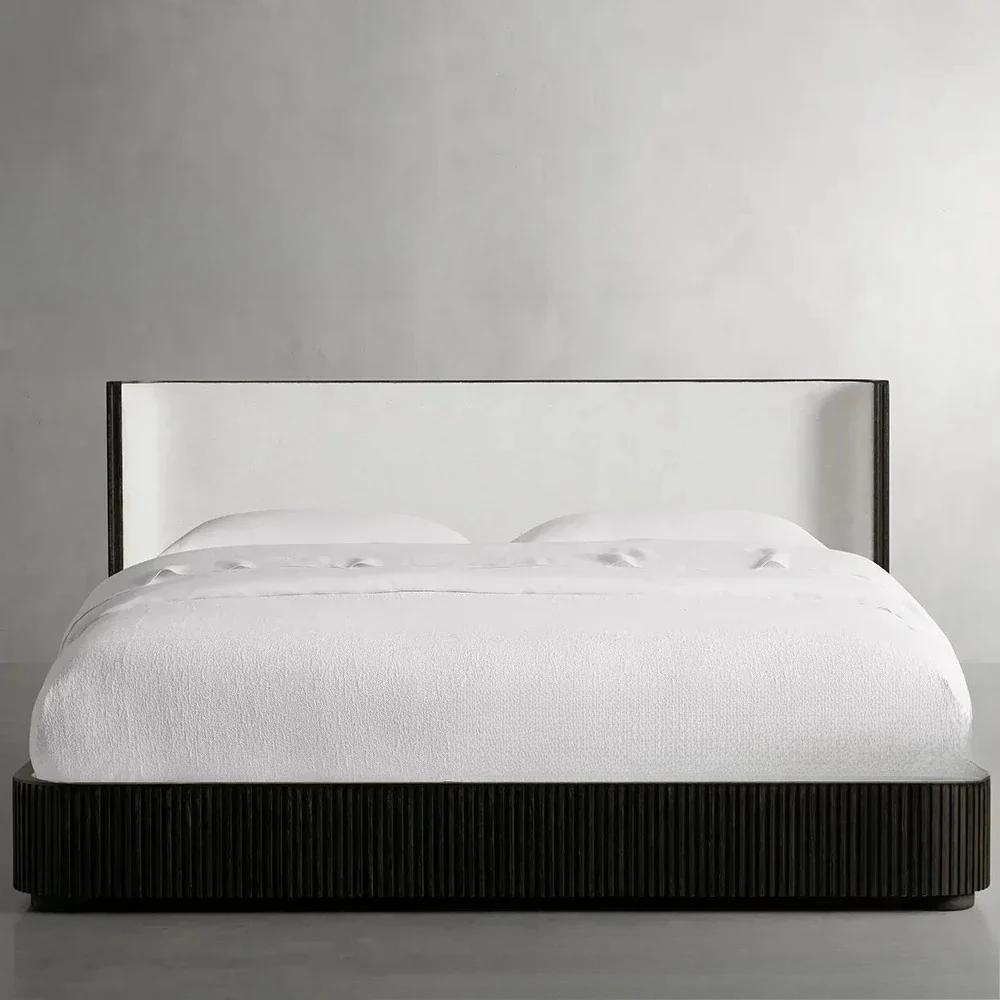 Vendita calda Letto matrimoniale in legno massello per camera da letto