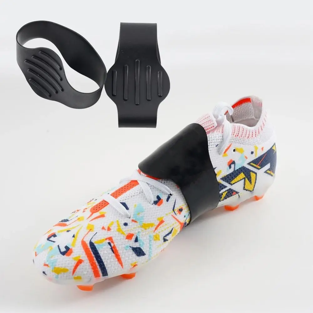 Faixas de renda de futebol de silicone design de alta aderência grampo de treinamento de futebol capa de renda capa fixa antiderrapante cadarços cobre