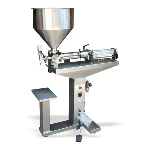 Single Head Pneumatic Paste Tube Filling Machine Floor Type For Liquid Cream Oil Beverages
