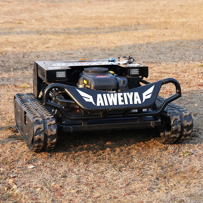 

Customized private garden tracked remote-controlled mower, all-terrain zero-rotation grass shredder, household trimmer