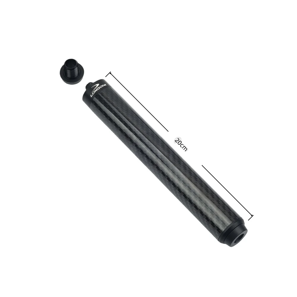 LONGONI Koolstofvezel Biljart Poolkeu Verlenging Extender 10/20cm