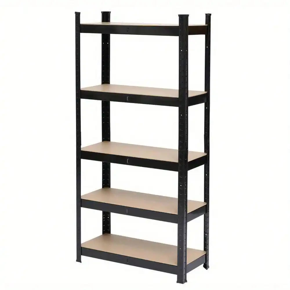 

Heavy Duty Metal Muscle Rack Shelving Storage 43"W x 18"D x 71"H Garage 5 Shelf