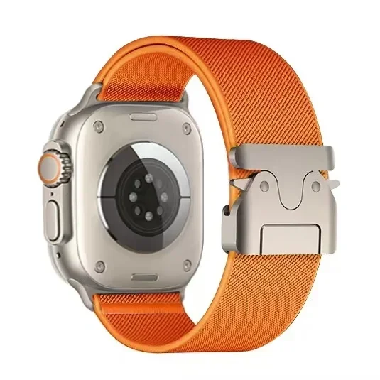 Nylonarmband für Apple Watch Ultra 2 Band 49 mm 10 9 8 7 45 mm 41 mm 44 mm 46 mm 42 mm geflochtenes elastisches Armband für IWatch Serie 6 SE – Detail 5