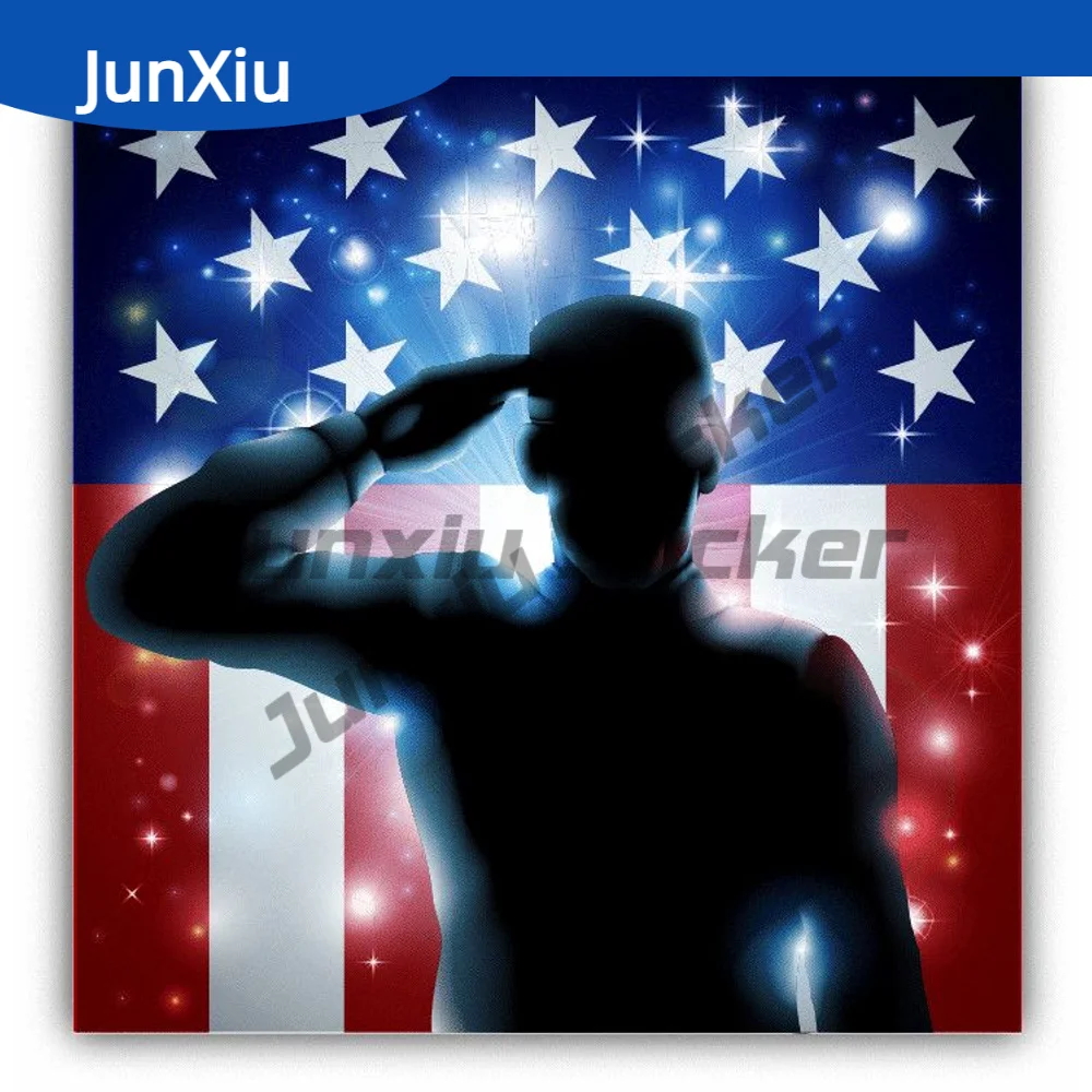 

Usa Flag Soldier Veteran Sticker Car Laptop Speedboat Rear Windshield Bumper Waterproof Exterior Decal 125 Motorcycle Stickers