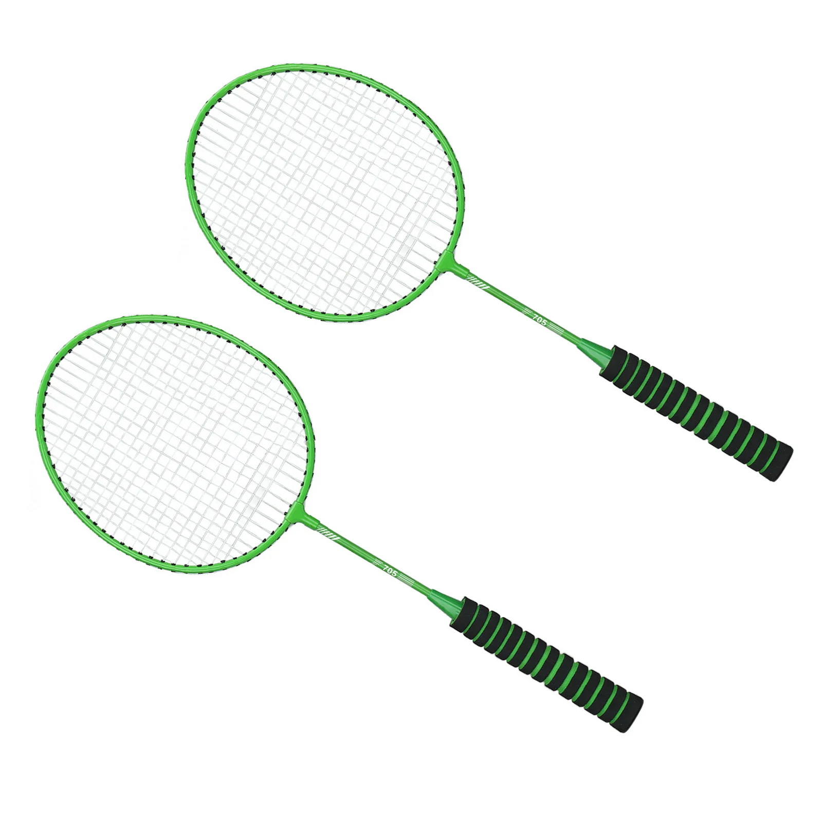 

Набор ракеток для бадминтона, сплит-тип, мягкая нейлоновая ручка, противоударная двойная ракетка для бадминтона из железного сплава для мальчиков и девочек