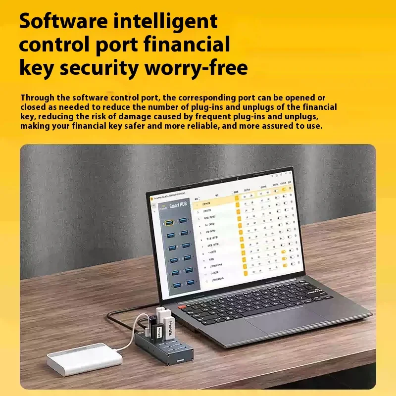 SmartHUB 12-Port USB 3.0 Hub Software gesteuert Smart Charging LinkPi kompatibel 5 Gbit/s