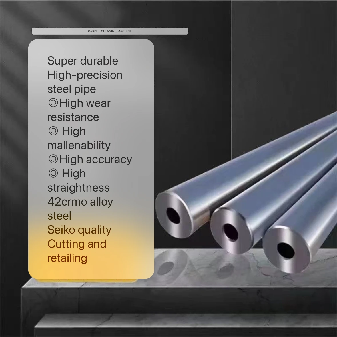 45CrMo seamless precision alloy steel pipe, high-pressure resistant mirror surface, explosion-proof, crack proof, ultra straight