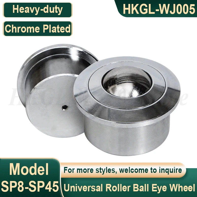 1PCS Heavy-duty Universal Roller Ball Eye Wheel Bearing Transfer Caster Round Eye Wheel Universal Eye Wheel SP8/12/15/22/25/30