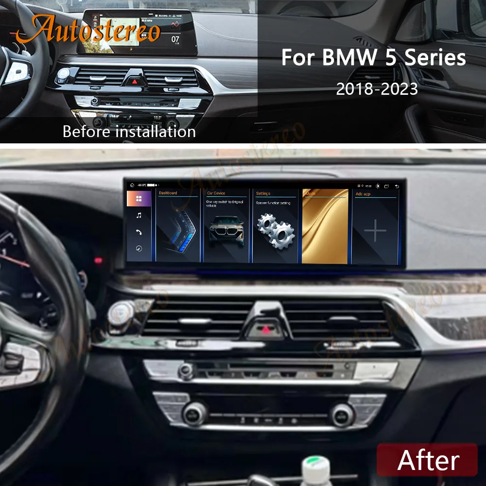 ID8 14.9 Inch Android 13 Carplay For BMW 5 G30 G38 EVO 2018-2023 Car Multimedia Player GPS Navigation Auto Radio Screen Headunit