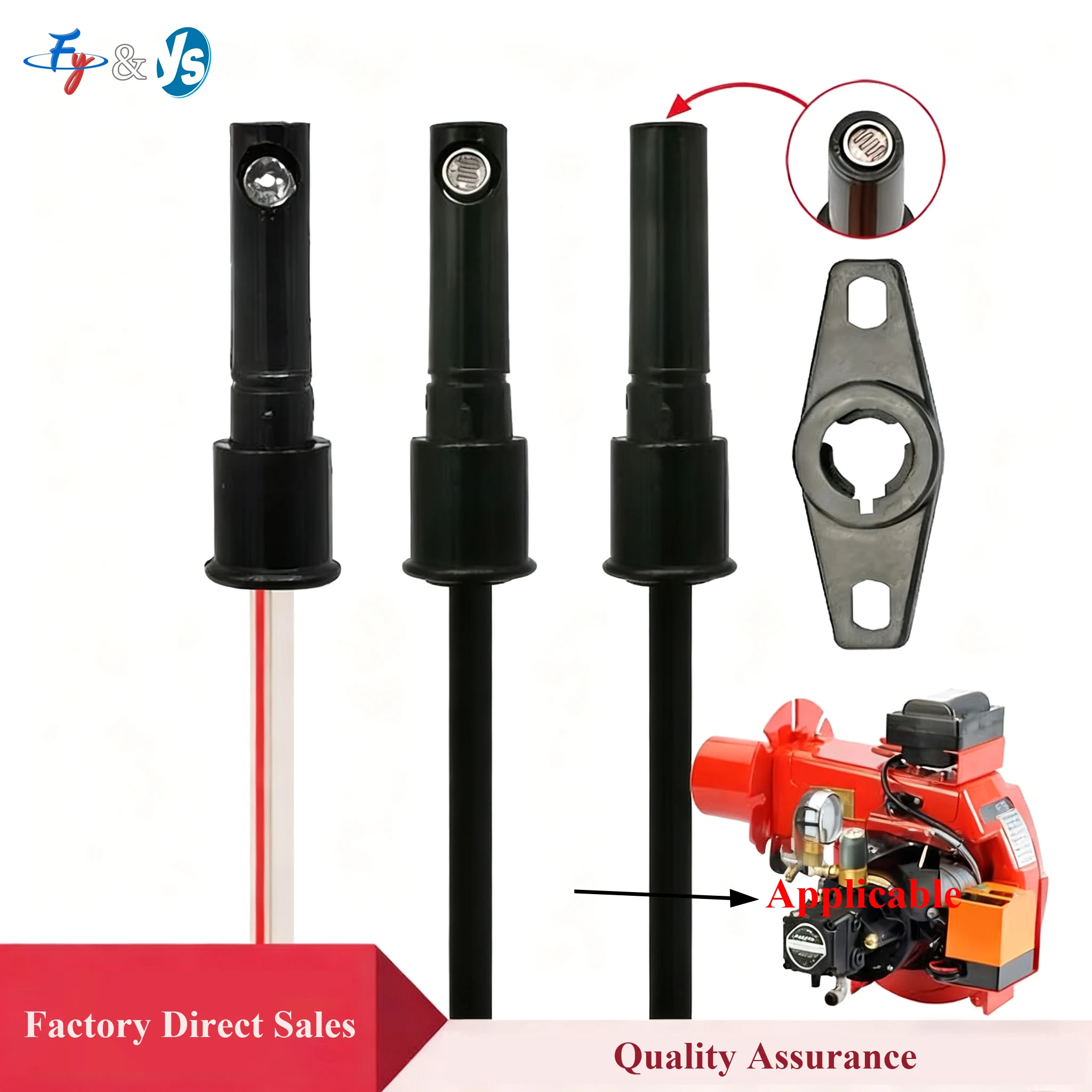 P930-06 Flame Detection Probe Electric Eye Diesel Combustion Burner Accessories High Sensitivity Photocell Fire Detector Sensor
