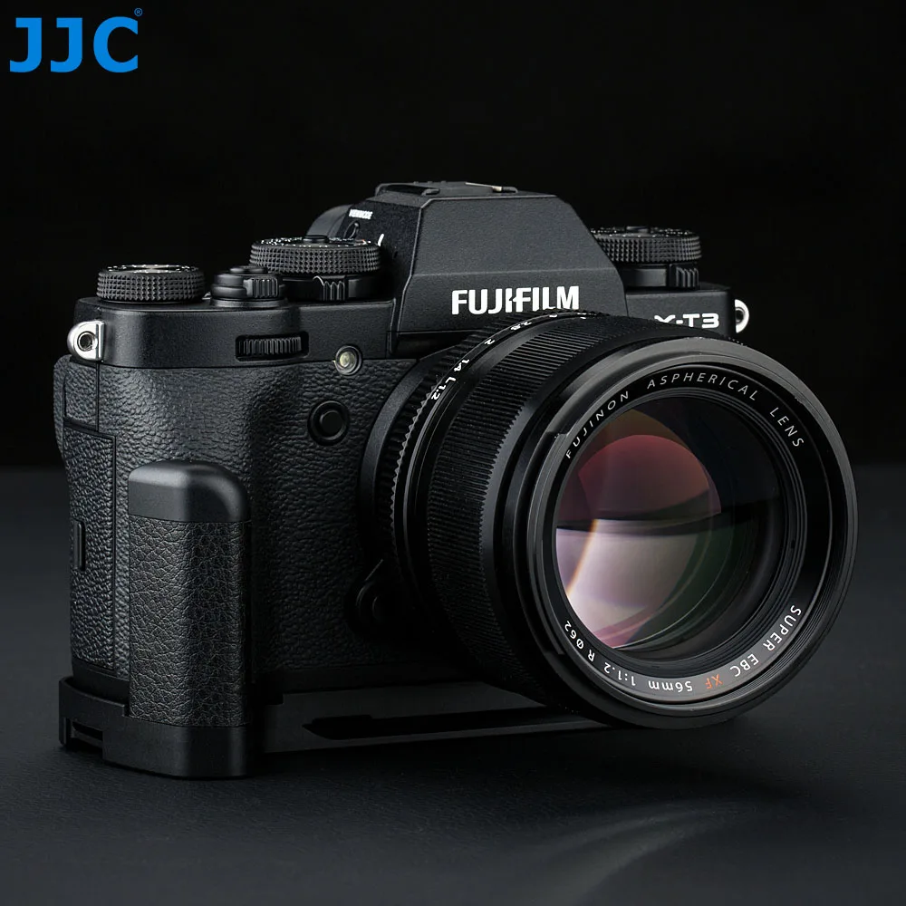 JJC Metal Hand Grip L BracketHolder dla Fujifilm Fuji XT3 XT2 X-T3 X-T2 Arca Swiss Quick Release Plate Replace MHG-XT3 MHG-XT2