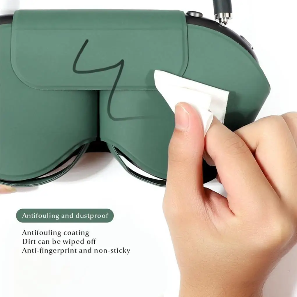 Защитный чехол Изысканные однотонные держатели для наушников Пылезащитный держатель Замена рукава для Airpods Max Черный