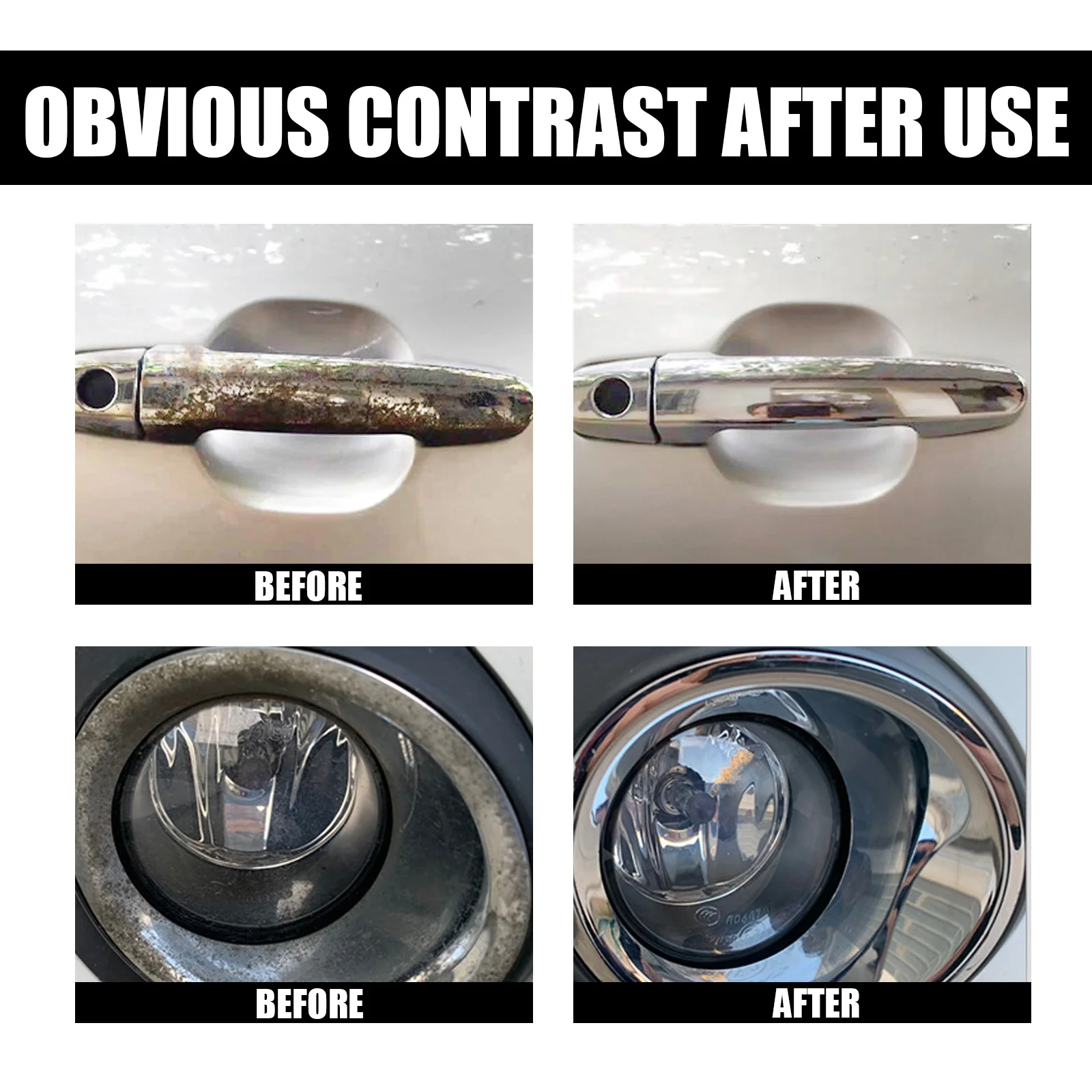 Spray professionnel pour l'élimination de la rouille automobile, polissage, nettoyage, soins, roue, carrosserie, dissolvant de taches de rouille