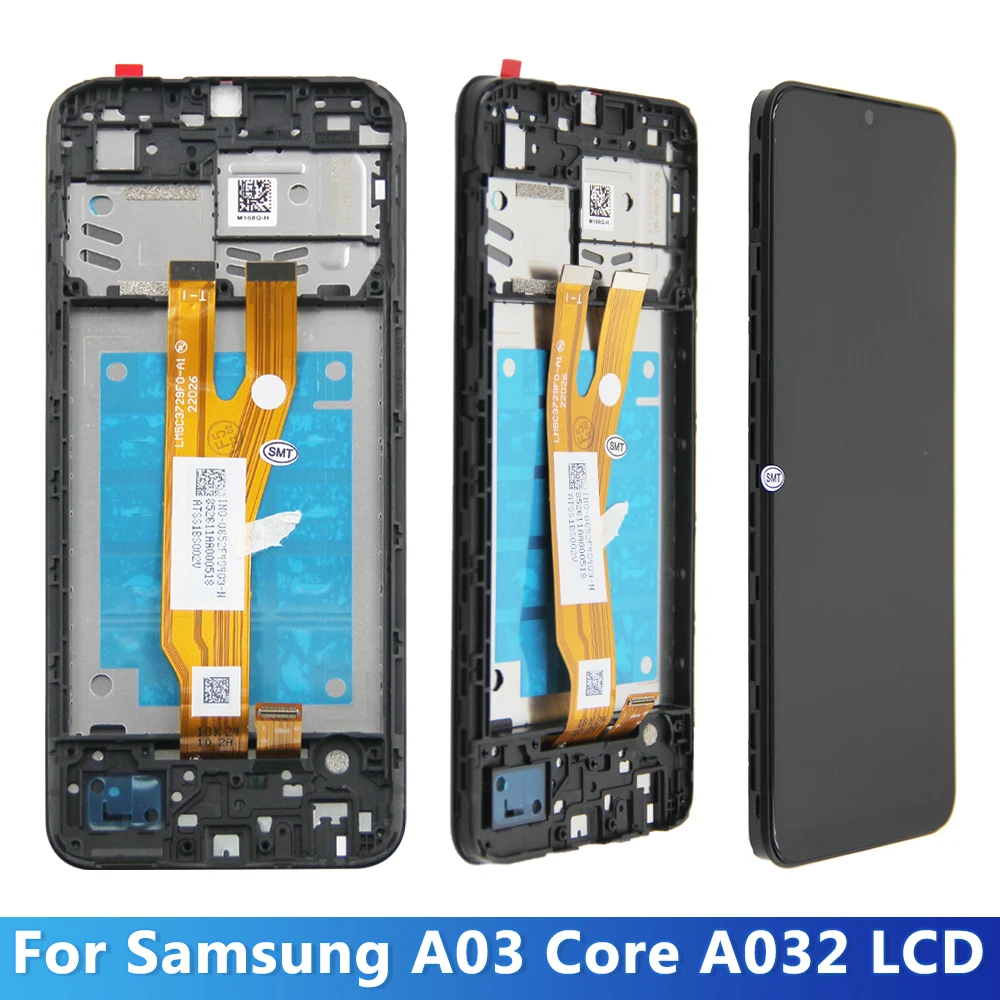 6.5\'\'A03 Core Display For Samsung A032 A032F A032F/DS A032M LCD Display Touch Screen Digitizer Assembly Replacement With Frame