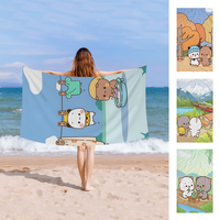 BuBu And DuDu Microfiber Beach Towel Absorbent Quick Dry Soft Yoga Swimming Resort Mountain Climbing Towel