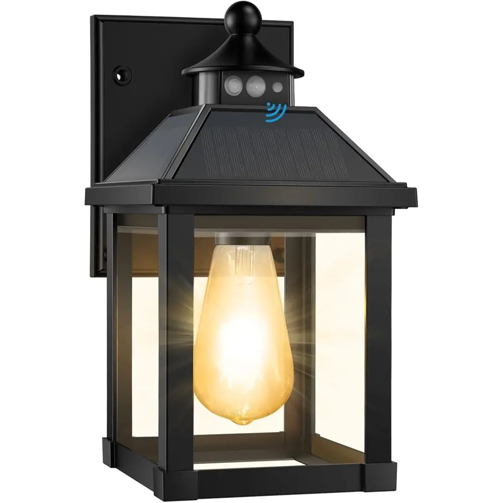 

Уличный настенный светильник для крыльца, водонепроницаемый, с 3 режимами освещения и датчиком движения, 3000K, от заката до рассвета, настенный фонарь или светильник для газона