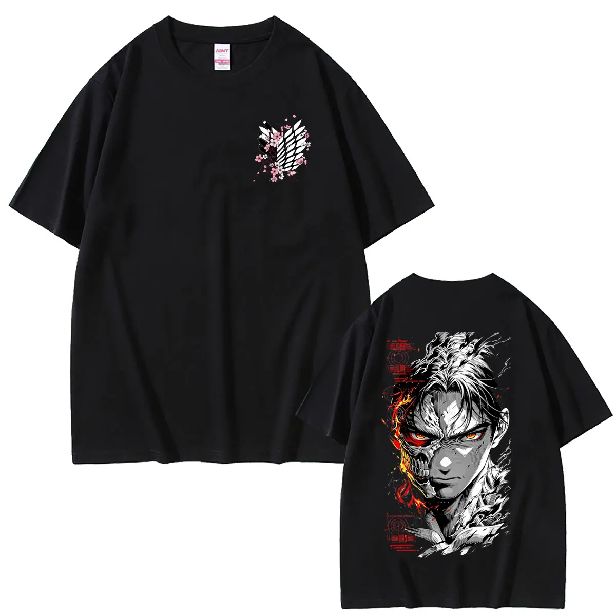 

Anime Attack on Titan T-shirt Manga Eren Jaeger Cosplay T Shirts Men Women Casual Retro Oversized Streetwear Male Vintage Tshirt