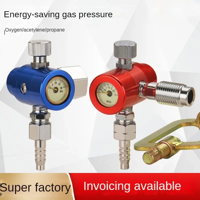 Três Prevenção e Energy Saving Acetileno Propano Medidor Redutor de Pressão Manômetro Anti Drop e à Prova de Explosão de Oxigênio