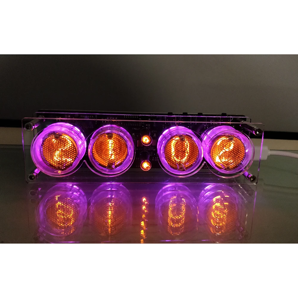 Imagem -03 - Relógio Nixie com Controle Remoto Retroiluminação Led Versão Avançada Tubo de Brilho Qs301 Sz3-1 Bits Acessórios de Áudio dc 5v