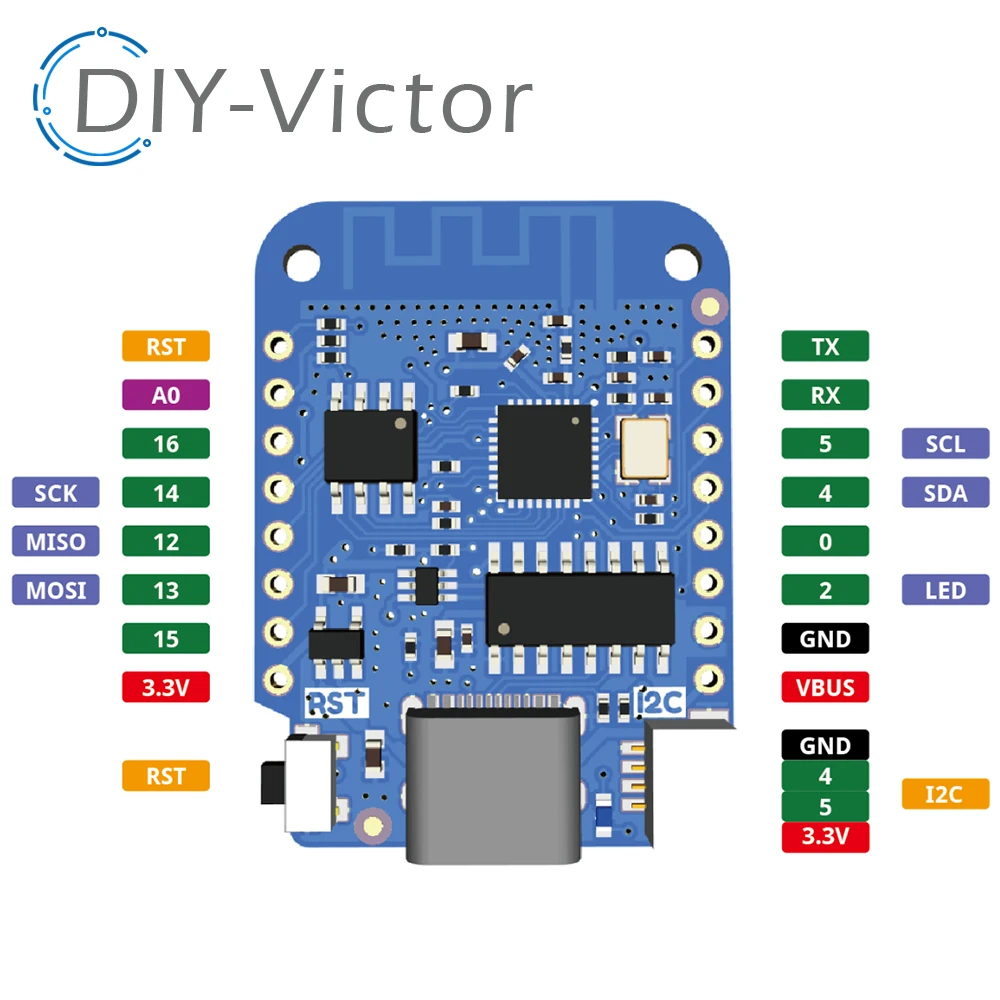 ESP32 ESP8266 ESP-12 ESP-12F CH340G CH340 S2 TYPE-C USB WeMos D1 Mini PRO V3.0.0 scheda di sviluppo WIFI NodeMCU Lua IOT 3.3V