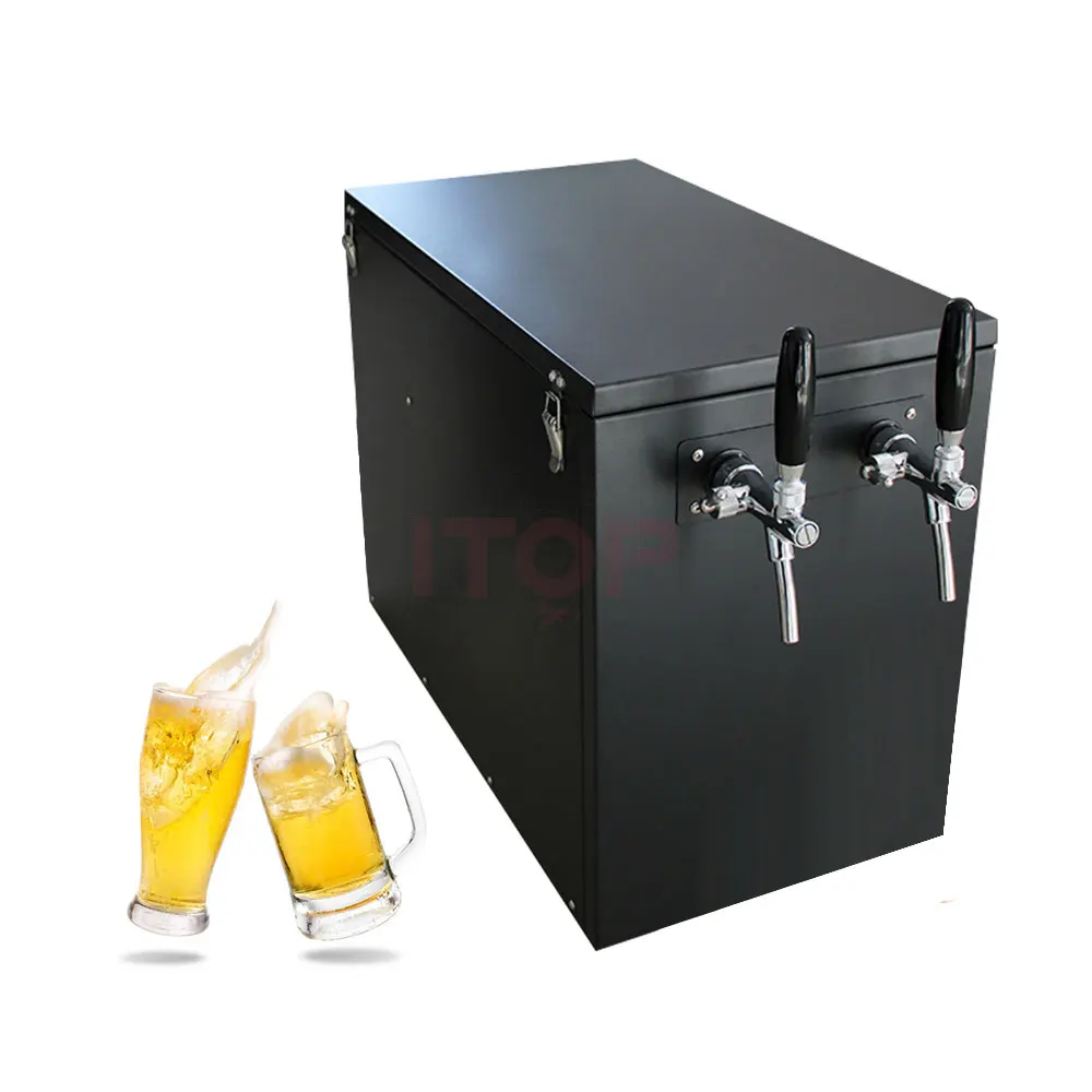 

Electric Beer Tower Tap Dispenser Machine Hot Sale 2-head Stainless Steel Draft Beer Machine