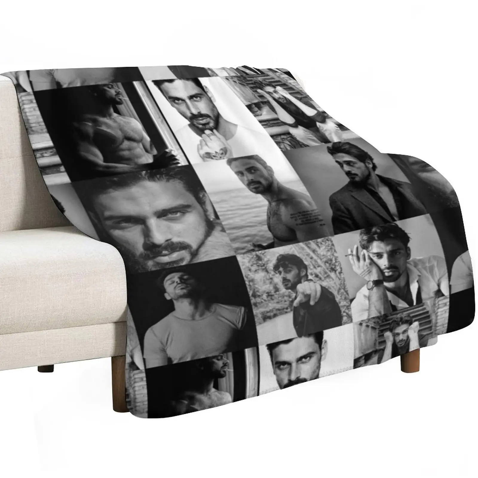 

Michele Morrone Throw Blanket Giant Sofa decorative Polar Blankets