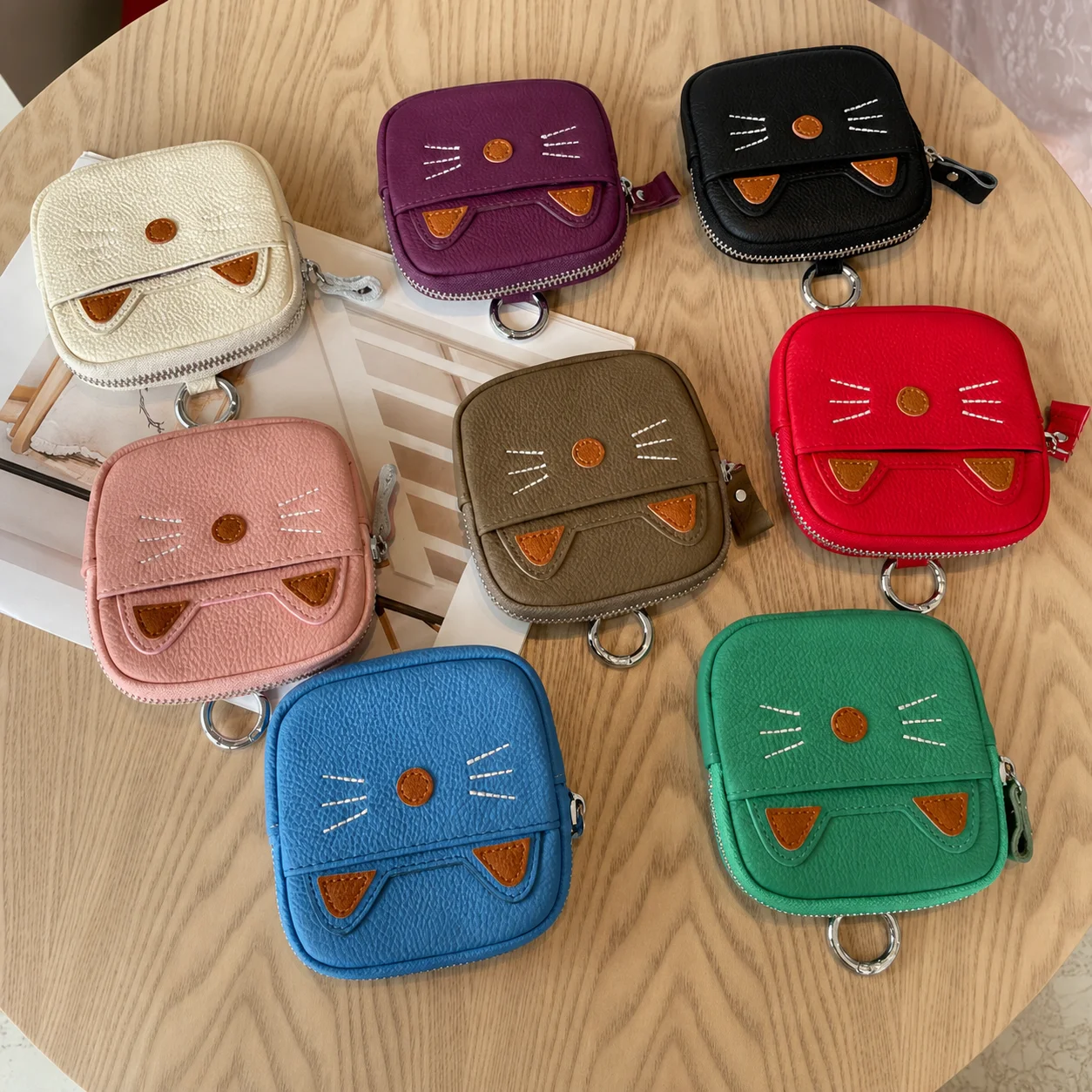 Cartoon Purse Zippered Zipper Pouch Hard Coin Purse Street  Mini Coin Purse For Daily Storage Commuting Cards