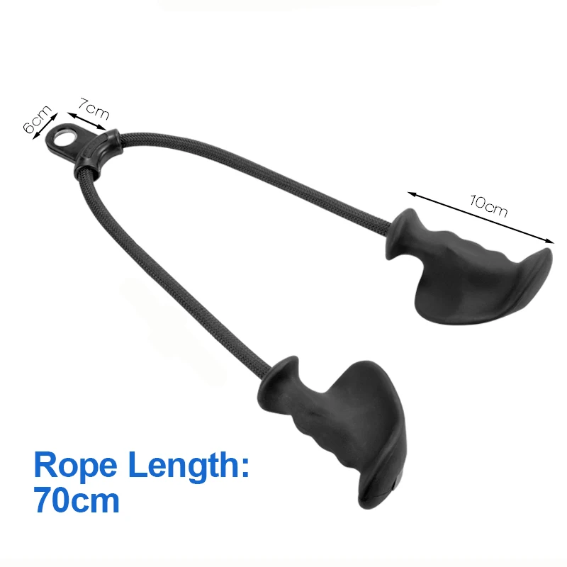 Biceps Triceps Back Rope Lat Pull Down Handle Grips Home Gym Fitness Pulley Cable System Machine Equipment Rowing Bar Accessorie