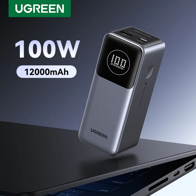 UGREEN Nexode Mini 100W 12000mAh Power Bank Portable PD External Battery PowerBank  for Samsung for iPad iPhone 16 Fast Charge