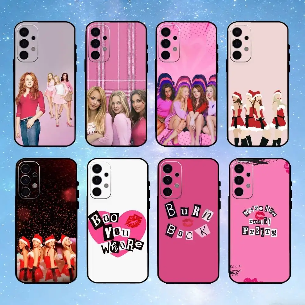 

Movie M-Mean G-Girls Phone Case For Samsung S25,24,23,22,30,21,10,9,Ultra,Plus,FE 5G Black Soft Case