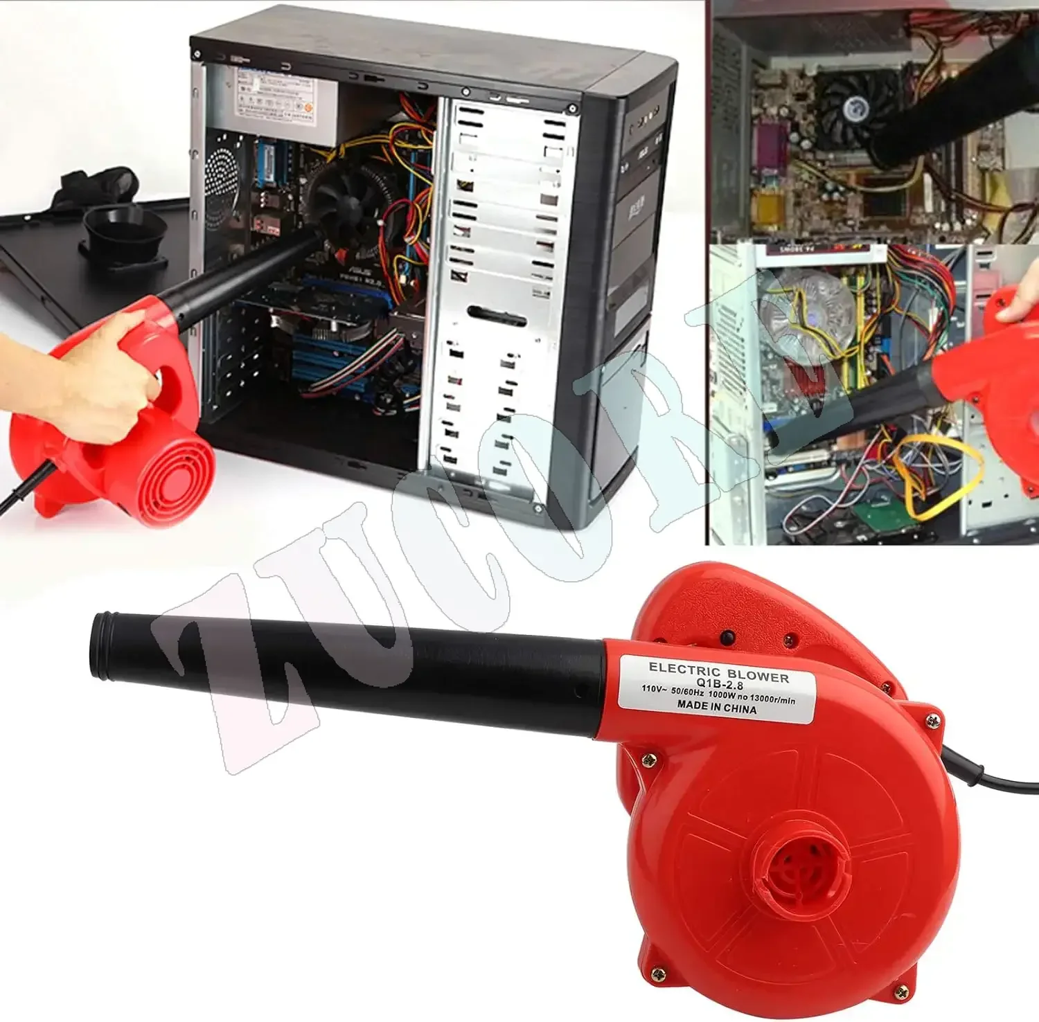 1000W  Handheld  Electric Blower Single Speed Air Blower Electric Air Blower for Computer Car Home Appliance Dust